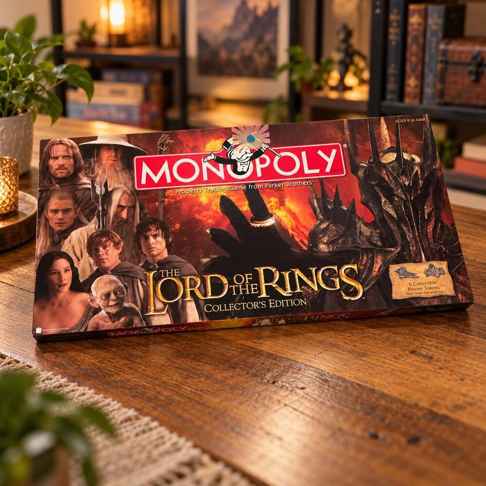 2005 Lord of the Rings Monopoly Collector's Edition Complete Board Game LOTR